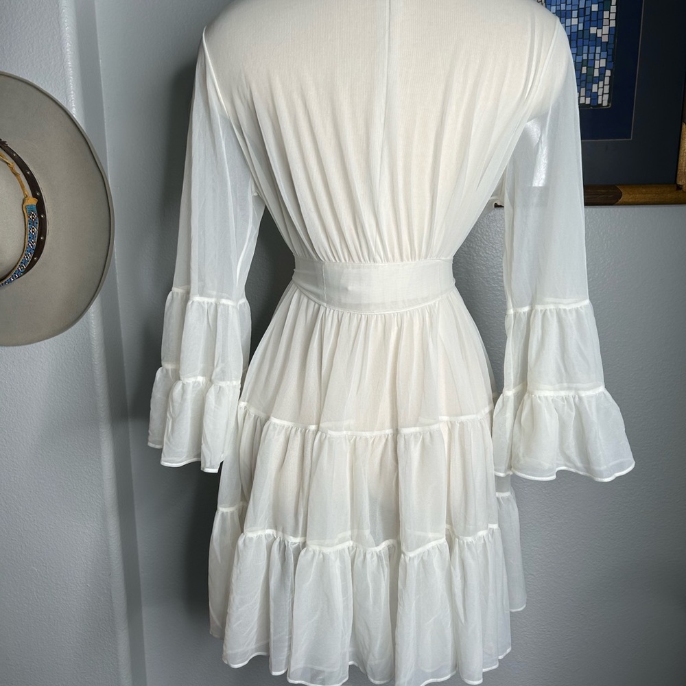 Betsy Johnson Intimates Sheer Ruffled Robe - Picture 9 of 11